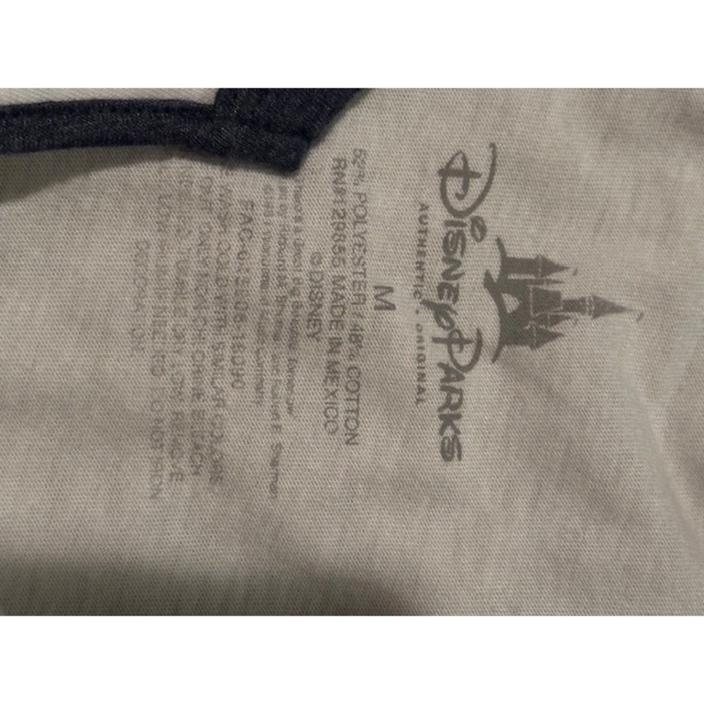 Disney‎ Parks Great Big Beautiful Tomorrow Raglan T-Shirt Adult White Blue - Picture 4 of 4
